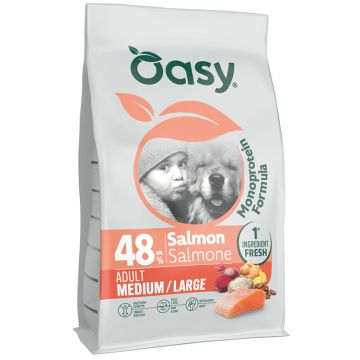 Oasy dry dog monoprotein adult medium/large salmone 10 kg Oasy dry dog monoprotein adult medium/large salmone 10 kg