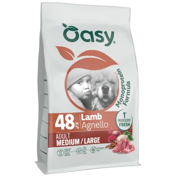 Oasy dry dog monoprotein adult medium/large agnello 2 kg Oasy dry dog monoprotein adult medium/large agnello 2 kg