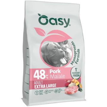 Oasy dry dog monoprotein adult extra/large maiale 10 kg