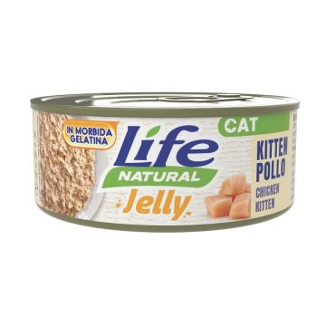 Life natural jelly kitten pollo 70 g