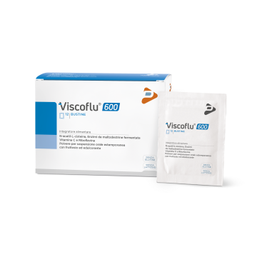 Viscoflu 600 12 bustine da 3 g con fruttosio ed edulcorante senza glutine senza lattosio