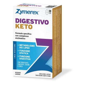 Zymerex digestivo keto 30 compresse senza glutine senza lattosio