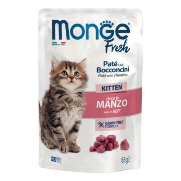 Monge fresh cat kitten manzo 85 g