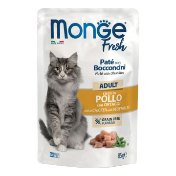 Monge fresh cat adult pollo ortaggi 85 g