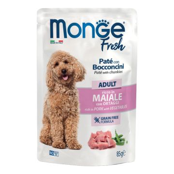 Monge fresh dog adult maiale ortaggi 85 g