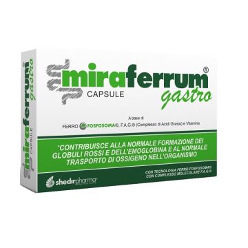 Miraferrum gastro 30 capsule senza glutine naturalmente privo di lattosio