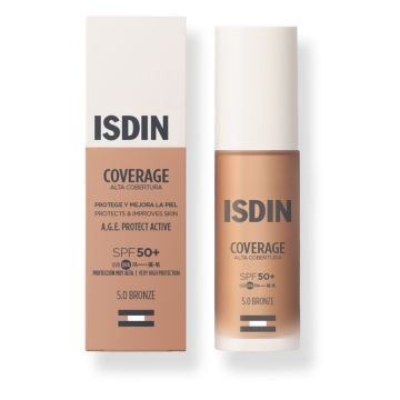 Coverage 5,0 bronze spf50+ fondotinta con protezione molto alta 30 g