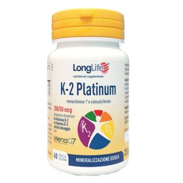 Longlife k 2 platinum 60 perle di gelatina senza glutine