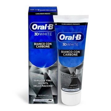 Oral-b 3d white bianco con carbone dentifricio 75 ml
