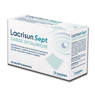 Lacrisun sept garze oftalmiche 20 salviette monouso