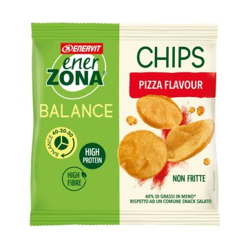 Enerzona Chips 40-30-30 Snack di Soia Gusto Pizza 1 Mini-pack