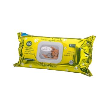 Wipets Salviettine Detergenti Per Animali Muschio Bianco 40 Pezzi