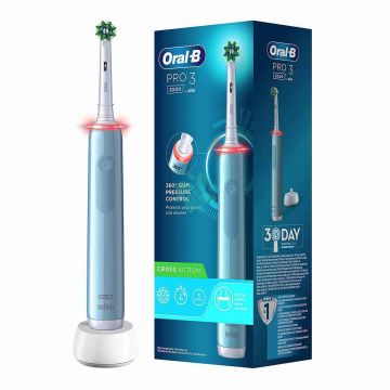 Oralb pro3 cross action blue spazzolino elettrico