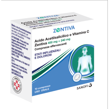 Acido Acet+vit.c 10compresse Eff.ztv