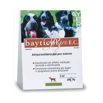 Bayticol 6%e.c. flaconcini vetro 5ml Bayticol 6%e.c. flaconcini vetro 5ml