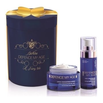Defence my age kit natale 2021 siero rinnovatore intensivo - crema rinnovatrice giorno - siero rinnovatore occhi e labbra