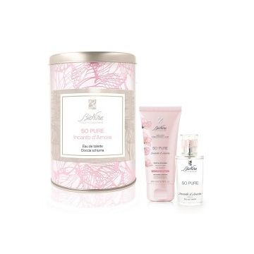 Bionike so pure incanto d'amore kit natale 2021 - ea the toilette 50 ml - doccia schiuma 200 ml