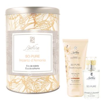 Bionike so pure incanto d'armonia kit natale 2021 - eau the toilette 50 ml - doccia schiuma 200 ml