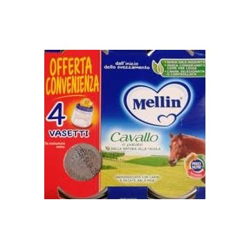 Mellin omogeneizzato cavallo 4x80g