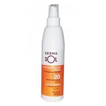 Dermasol latte spray protezione media  spf 20 200ml