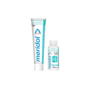 Meridol dentifricio 75 ml + collutorio 100 ml
