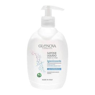 GLENOVA - Sappne liquido per mani e viso con Olio di argan rigenerante 500 Ml