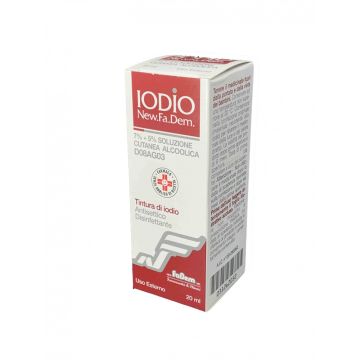 Soluzione alcol jodio i 20ml fadem