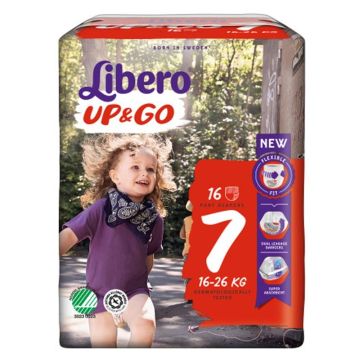 Libero up&go 7 pannolino 16-26 kg 16 pezzi