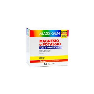 Massigen magnesio potassio forte zero zuccheri 24+6 buste