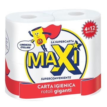 MAXI - 4 Rotoli Giganti Doppio Velo