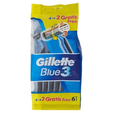 GILLETTE BLUE 3 USA&GETTA 6PEZZI