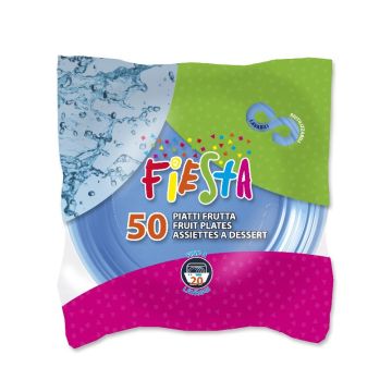 ARISTEA PIATTI DESSERT 50PEZZI  AZZURRO