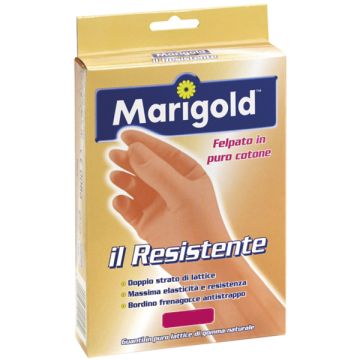 MARIGOLD - Guanti Resistenti In Lattice Felpati In Cotone Per Uso Domestico Taglia Large