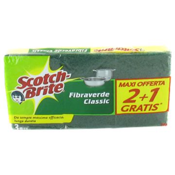 SCOTCH-BRITE - Classic - 3 Spugne Abrasive