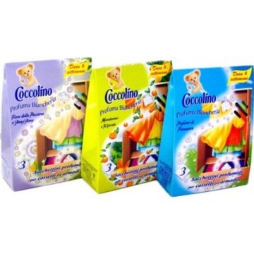 COCCOLINO - Profuma Biancheria X 3 Sacchetti - Fragranze Assortite