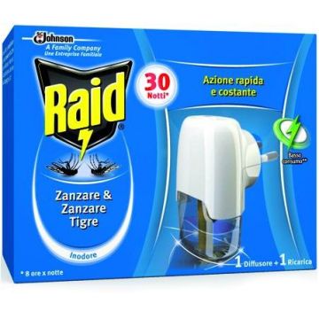 RAID - Antizanzare Liquido Base 30 Notti Diffusore + Ricarica