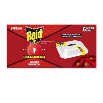 RAID - Esca Per Scarafaggi - Confezione Da 6 Esche