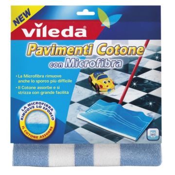 VILEDA - Pavimenti Cotone E Microfibra - Panno Per La Pulizia Dei Pavimenti