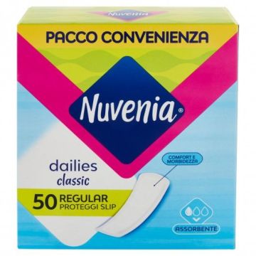 Nuvenia Dailies Classic Regular Proteggi Slip 50 Pezzi