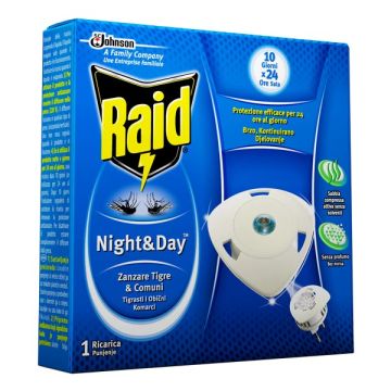 RAID - Night & Day - 1 Ricarica Per La Protezione Contro Gli Insetti