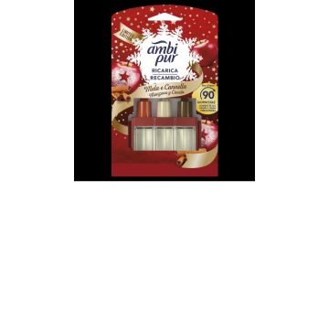AMBI PUR - 3Volution - Ricarica Diffusore Elettrico Mela E Cannella 20 Ml