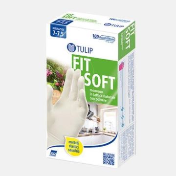 TULIP - Fit Soft - 100 Guanti In Lattice - Misura L