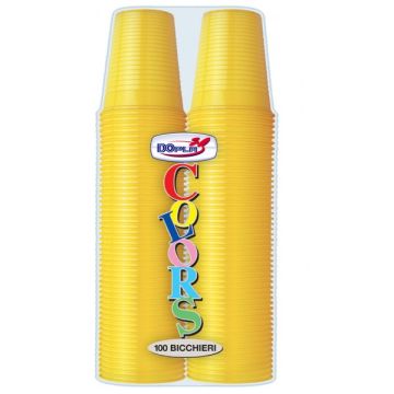 DOPLA - 100 Bicchieri Gialli