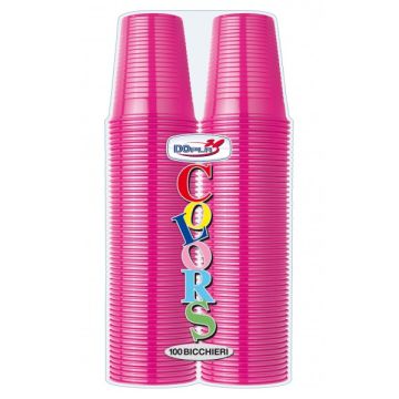 DOPLA - 100 Bicchieri Fucsia