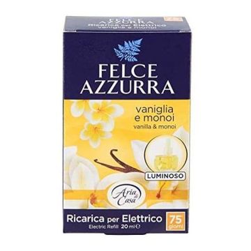 FELCE AZZURRA - Deodorante Per Ambiente Diffusore Elettrico Luminoso Ricarica Vaniglia Dorata