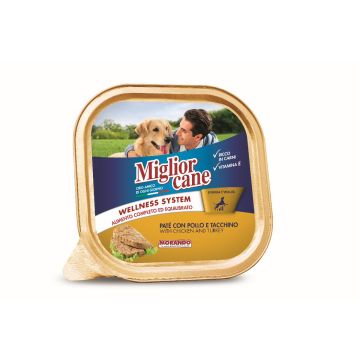 Migliorcane Vaschette Pate150Gr Pol/Tacchin