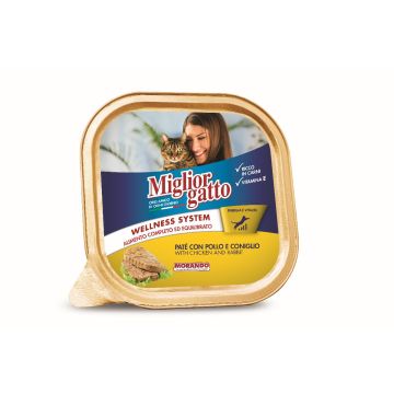 Migliorgatto Vaschette 100Gr Pollo/Coniglio