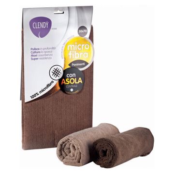 CLENDY - Classic - Panno In Microfibra Con Asola 50 X 70 Cm