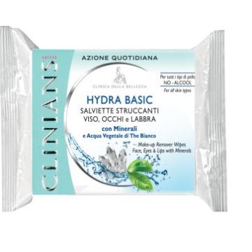 CLINIANS SALVIETTE STRUCCANTI HYDRABASIC 25PEZZI