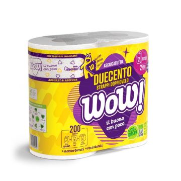 WOW - Asciugatutto - 2 Rotoli Maxi